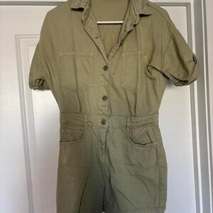 Zara Olive Green Jumpsuit